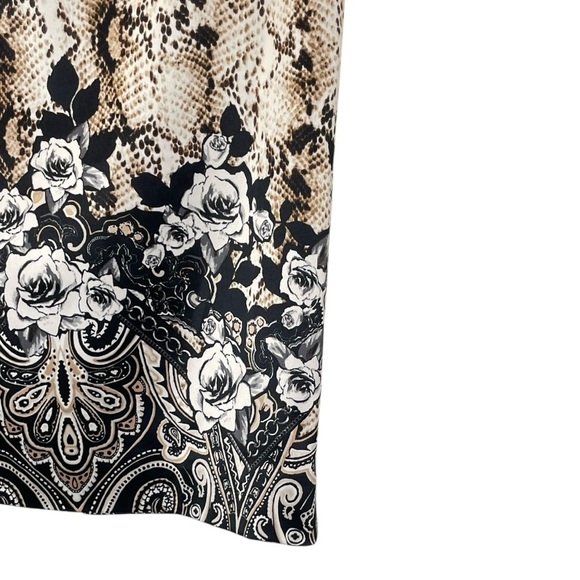 WHBM PAISLEY SNAKE-PRINT PENCIL SKIRT (Sz- 2) - Picture 5 of 11